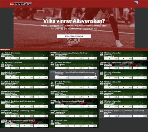 oddset lången aktuellt program